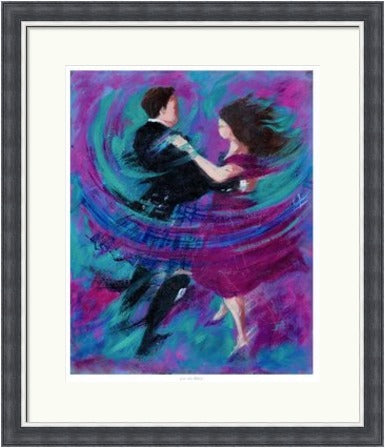 Into The Waltz Ceilidh Dancers by Janet McCrorie