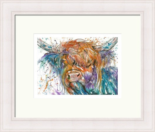 Hermione Highland Cow Art Print by Tori Ratcliffe