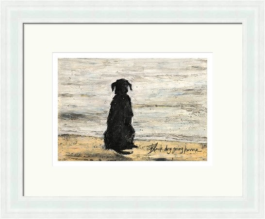 Black Dog Going Home by Sam Toft framed sam toft wall art print - alternate product image 3