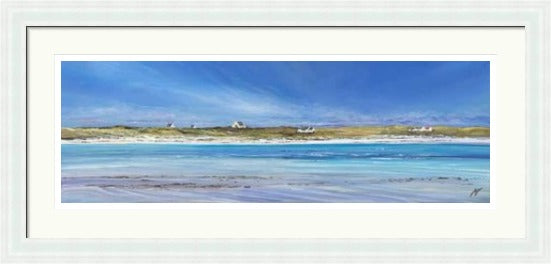 Little White Houses Gott Bay, Tiree by Allison Young