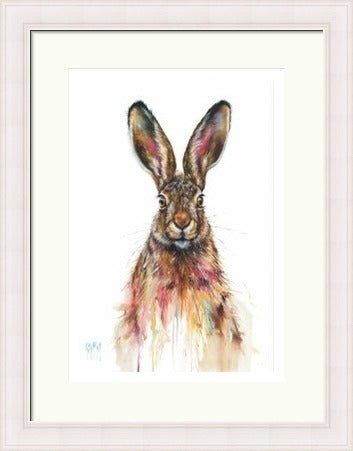 I'm All Ears Hare Art Print (Limited Edition) by Georgina McMaster