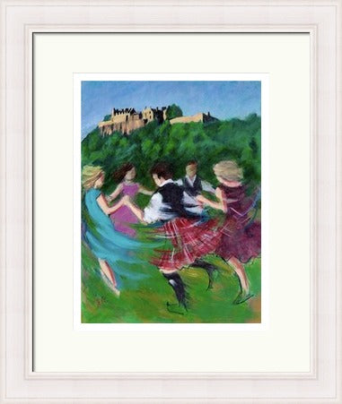 Ceilidh Amidst Majesty, Edinburgh Castle by Janet McCrorie