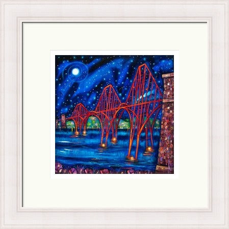 Forth Rail Bridge Night by Ritchie Collins