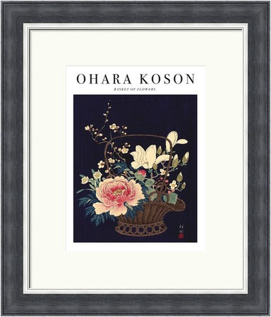 Basket of Flowers by Ohara Koson