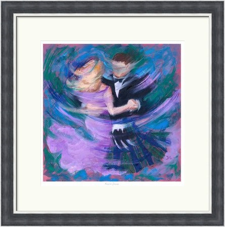 Purple Dream Ceilidh Dancers by Janet McCrorie