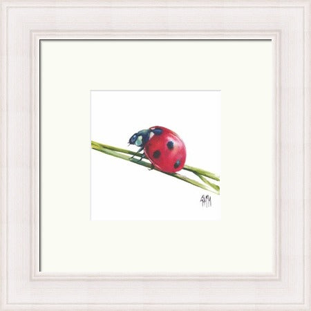 Lucky Charm I Ladybird Art Print by Georgina McMaster