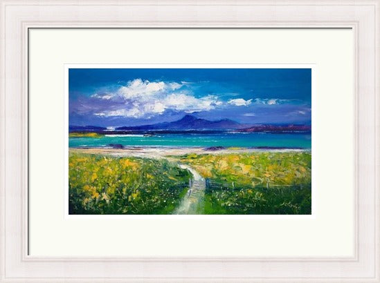 Through the Gate, Traigh Bhan, Iona by John Lowrie Morrison (JOLOMO) Framed Art