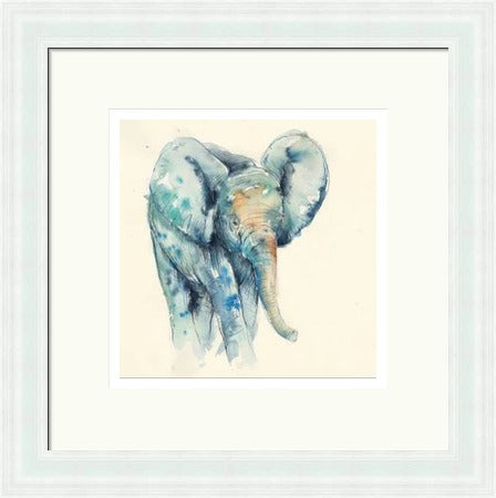 Little Foot Elephant Art Print by Tori Ratcliffe