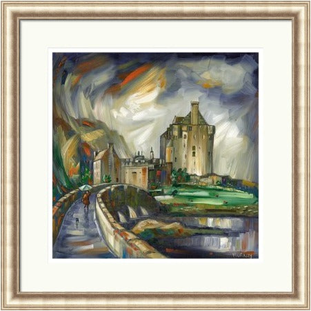 Wet Day at the Castle, Eilean Donan by Raymond Murray