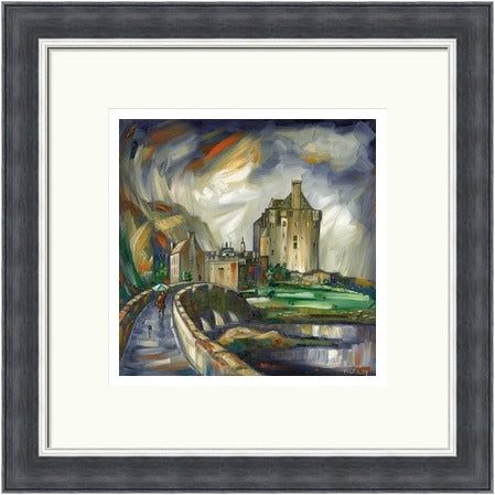 Wet Day at the Castle, Eilean Donan by Raymond Murray