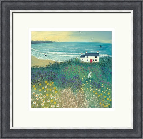 Cottage by Ocean Meadow by Jo Grumdy