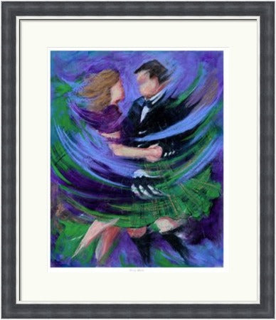 Misty Waltz Ceilidh Dancers by Janet McCrorie