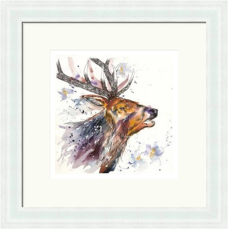 A Whisper of Spring Stag Art Print by Tori Ratcliffe