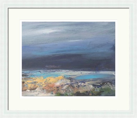 So Near, So Far, Loch Awe by Arie Vardi framed wall art print showing a reflective landscape view inspired by Loch Awe