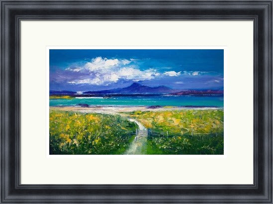 Through the Gate, Traigh Bhan, Iona by John Lowrie Morrison (JOLOMO) Framed Art