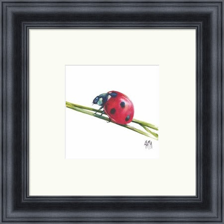 Lucky Charm I Ladybird Art Print by Georgina McMaster