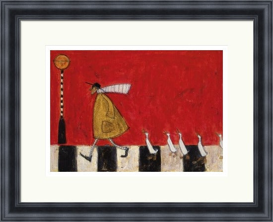 Crossing With Ducks by Sam Toft framed sam toft wall art print - alternate product image 3