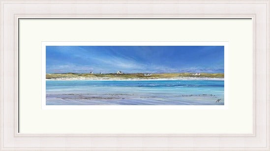 Little White Houses Gott Bay, Tiree by Allison Young