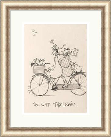 Cat Taxi Service Sketch by Sam Toft