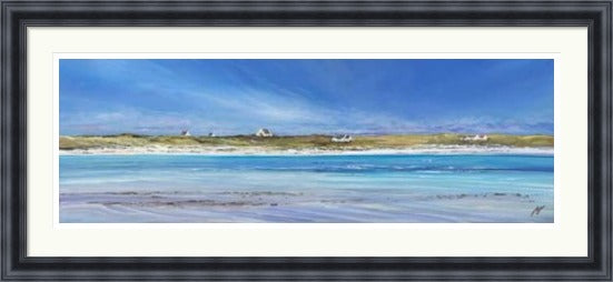 Little White Houses Gott Bay, Tiree by Allison Young