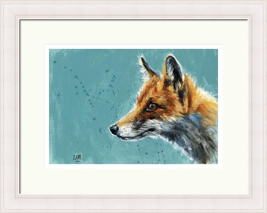 Curiosity Fox Print by Louise Brown