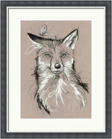 The Butterfly Effect Fox Art Print by Tori Ratcliffe