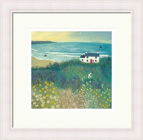 Cottage by Ocean Meadow by Jo Grumdy