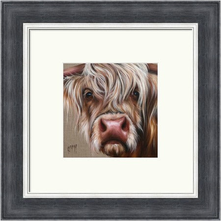 Douglas Highland Cow Art Print by Georgina McMaster
