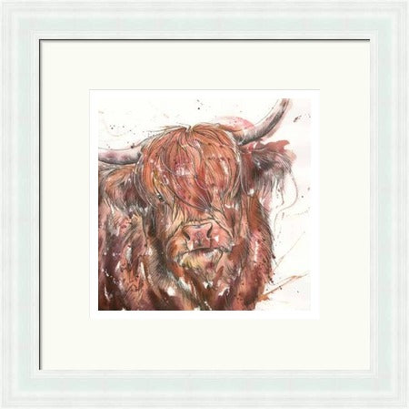 Lady Highland Cow Art Print by Tori Ratcliffe