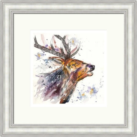 A Whisper of Spring Stag Art Print by Tori Ratcliffe