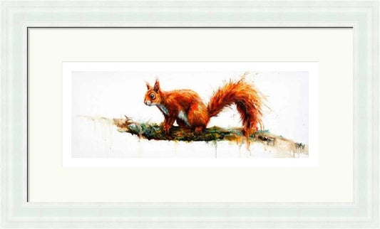 Balancing Act Squirrel Art Print (Limited Edition) by Georgina McMaster