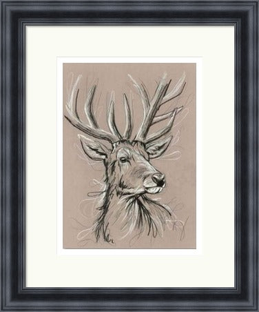 White Hart Stag Art Print by Tori Ratcliffe