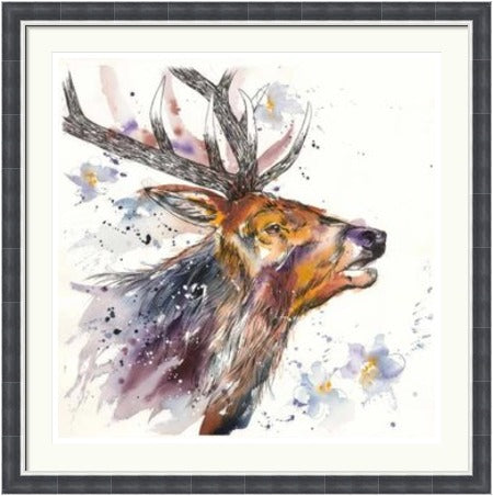 A Whisper of Spring Stag Art Print by Tori Ratcliffe