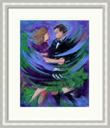 Misty Waltz Ceilidh Dancers by Janet McCrorie