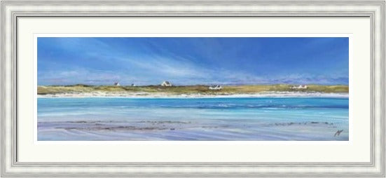 Little White Houses Gott Bay, Tiree by Allison Young