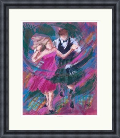 In The Pink Ceilidh Dancers by Janet McCrorie