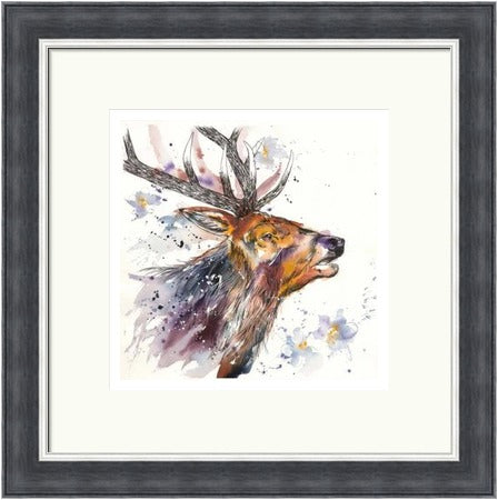 A Whisper of Spring Stag Art Print by Tori Ratcliffe