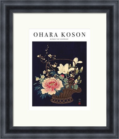 Basket of Flowers by Ohara Koson
