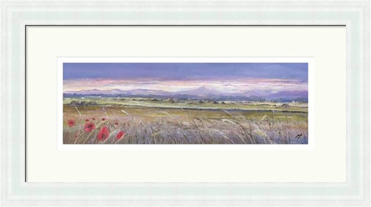 Sunset and Poppies, Back o'Hill Stirling by Allison Young