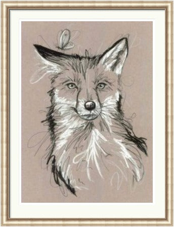 The Butterfly Effect Fox Art Print by Tori Ratcliffe