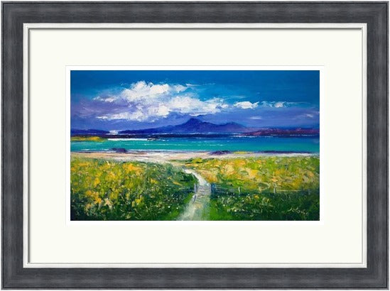 Through the Gate, Traigh Bhan, Iona by John Lowrie Morrison (JOLOMO) Framed Art