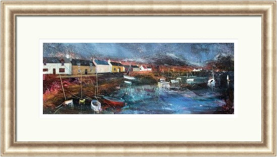 Sheltered Moorings Signed Limited Edition by Fiona Matheson