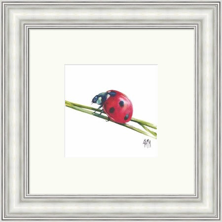 Lucky Charm I Ladybird Art Print by Georgina McMaster