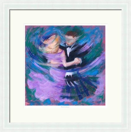 Purple Dream Ceilidh Dancers by Janet McCrorie