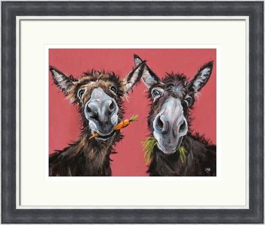 Humphrey & Bogart Donkey Print by Louise Brown