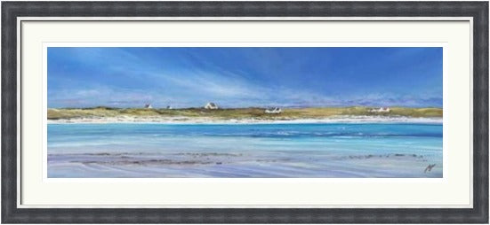 Little White Houses Gott Bay, Tiree by Allison Young