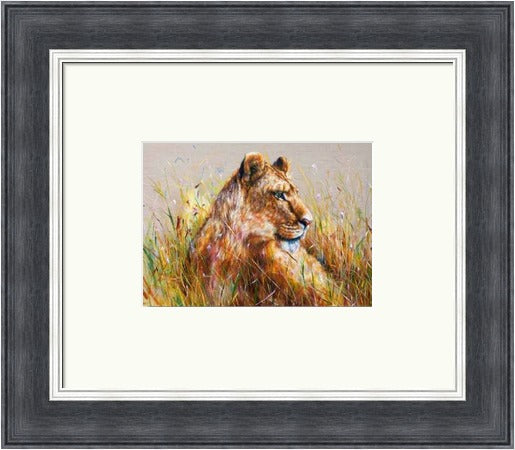 Subira (Patience) Lioness Art Print  by Georgina McMaster