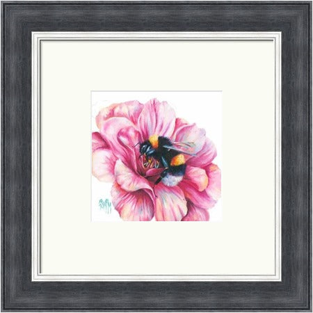 La Vie en Rose Bee on Blossom by Georgina McMaster
