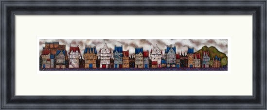 Along the Old Town, Edinburgh by Ritchie Collins framed Edinburgh wall art print
