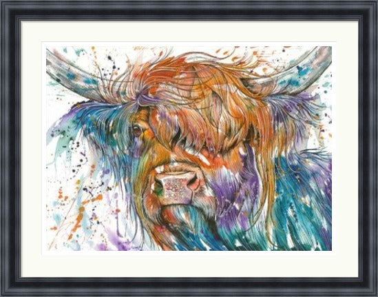 Hermione Highland Cow Art Print by Tori Ratcliffe